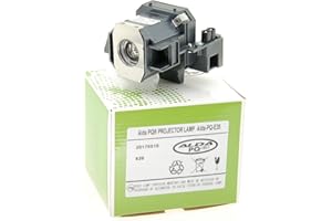 Alda PQ Premium, Lampada per proiettore compatibile con i proiettori EPSON EMP-TW520, EMP-TW600, EMP-TW620, EMP-TW680, Home Cinema 400, V13H010L35, ELPLP35, Lampada con custodia