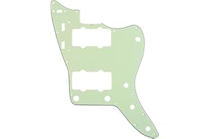 Musiclily Pro 13 Löcher 65 60s Vintage Style Pickguard Gitarren Schlagbrett für Fender American Jazzmaster,3 lagig Mint Green