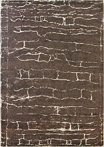 DolceMora Sehrazat Zara 9001 Rug, Polyester, Coffee, 170 x 120 x 17 cm