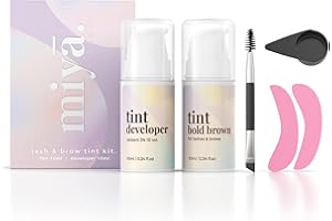 MIYA LASH 2 in 1 Dark Brown Eyebrow and Lash Tint Kit With Developer and Tools