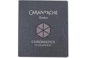 Caran D'Ache 8021-099 - Pack de 6 cartuchos de tinta estilográfica, color violeta