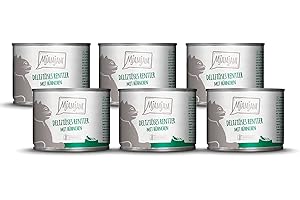 MjAMjAM - cibo umido premium per gatti - deliziosa renna con pollo su deliziose carote, confezione da 6 (6 x 200 g), senza cereali con carne extra