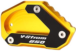 ZESIDIMO para Suzuki vstrom 650 v-strom 650XT DL650 2004-2012-2022 - Extensión de soporte lateral accesorios de motocicleta vstrom650 dl650xt dl 650 (oro)