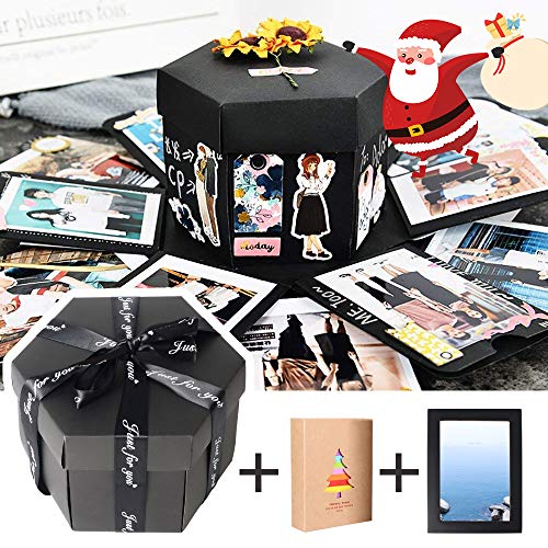 CESHUMD Esplosione Box Scrapbook Creative DIY Photo Album - Album Fotografico Fai da Te Album Fotografico Creativo per Il Regalo di Compleanno di Compleanno Anniversario di San Valentinoi