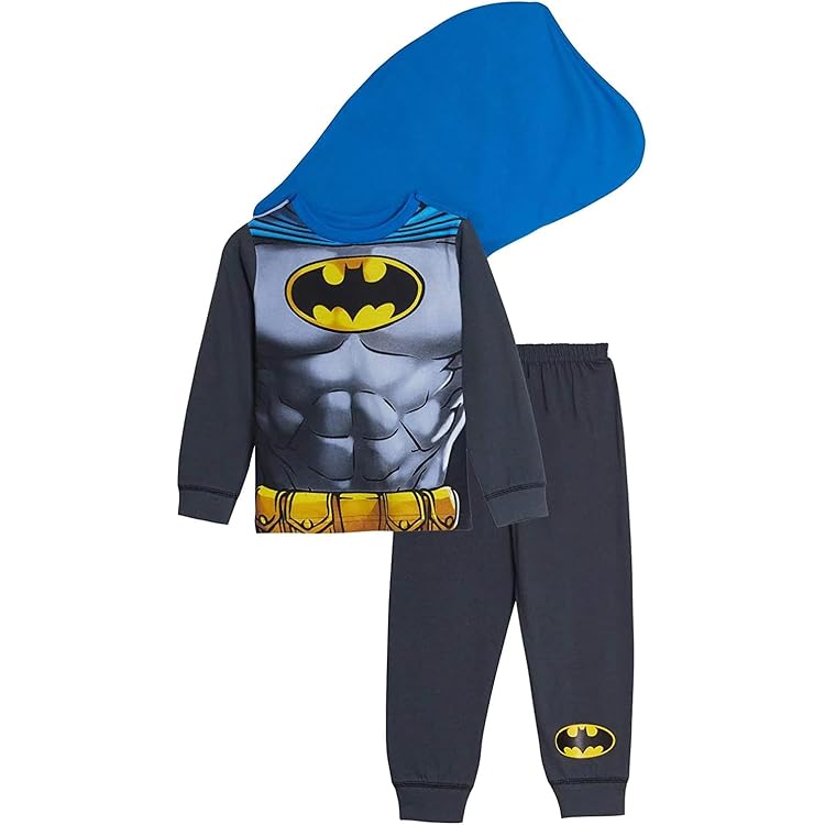 Pyjama Superman Garçons 3-10 Ans - 100% Coton, Manches Longues - Officiel DC Comics
