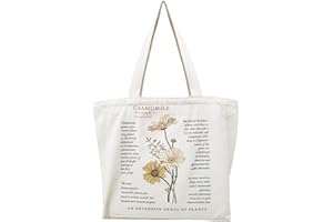 BROADREAM Borsa Shopper Donna in Tela, Tote Bag Canvas Perfetto per Shopping, Scuola, Regali