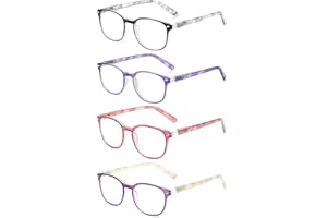 JM Gafas de Presbicia y Lectura. Cómodas y Duraderas con un Diseño Único. Para Mujer. [Pack 4 Unidades]