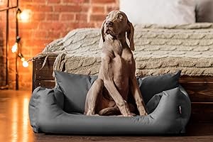 tierlando NEMO Hundebett Hundesofa Hundekorb Katzenbett Größe: N2 | Farbe: 06 Grau