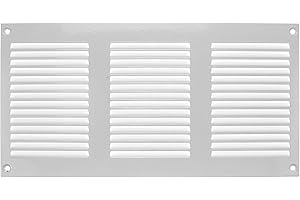 Vent Systems 30 x 15 cm cubiertas para rejilla de ventilación – Color blanco – Rejilla de retorno de aire de metal con protección integrada contra plagas