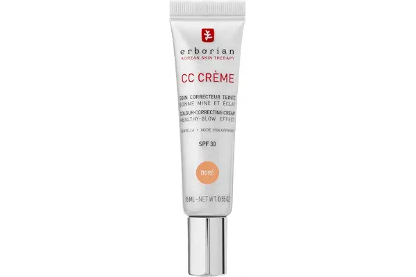 Erborian - CC Crème con Centella Asiática - Crema Facial Iluminadora de Alta Definición y Maquillaje - Protección Solar SPF 30 - Cosmética Coreana