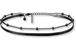 Gd. GOOD.designs EST. 2015 Fußkettchen für Damen I Mehrreihige Fußkette - Verstellbar I Schlangenkette Fußschmuck in Gold - Silber - Rosegold - Schwarz I Wasserfest