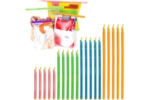 Rea&Gole 20 Pcs Chip Clips Plastic Bag Sealer Sticks Colorful Food Sealing Clips Fresh-Keeping Sealing Rod for Snack Food Storage (4 Sizes × 5 Pcs)