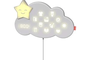 Fisher-Price Lumalou Lámpara Rutinas de Sueño - Producto para Bebés - 3 en 1 - Interactivo - Smart Connect App - Regalo para Niños de 0-8 Años