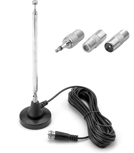 Vecys 8 Rubriques Télescopique Antenne SMA Mâle Connecteur Remplacement De L'autoradio Antenne