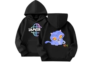Générique Sweat à Capuche pour Fille Sweatshirt H-Huntrixs Sweatshirts à Manches Longues D-Demons, H-Hunters,Style Y2K Streetwear Imprimés,Pull Hoodie pour Fans,Garçons et Femme Décontractés