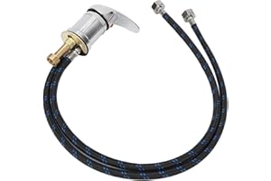 KAKAKE Grifo Lavacabezas Peluqueria, Resistencia a la Corrosión, Kit de Grifo y Rociador, Robusta y Resistente para Cama de Champú