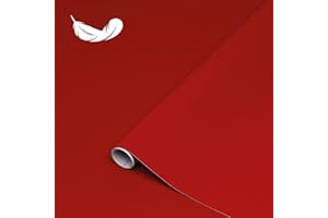 ‎D-C-FIX d-c-fix Klebefolie Velours rot selbstklebende Folie wasserdicht realistische Deko für Möbel, Tisch, Schrank, Tür, Küchenfronten Möbelfolie Dekofolie Tapete 45 cm x 1 m