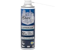 SHAVING FACTORY Spray detergente 5 in 1 per macchine tagliacapelli, 500 ml, The Shave Factory