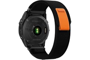 SumRioo QuickFit Pasek do zegarka Garmin Fenix 7/6/5/Fenix 7 Pro Solar / Fenix 6 Pro Solar / Epix 2 / Instinct/Instinct 2 / Instinct 2 Solar, nylonowy pasek do zegarka Garmin Forerunner