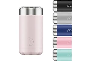 Chilly's Contenitore Termico - Contenitore per Alimenti Riutilizzabile in Acciaio Inossidabile - Doppia Parete d' Isolamento per Mantenere il Cibo Caldo o Freddo - Splendore Rosa, 500ml