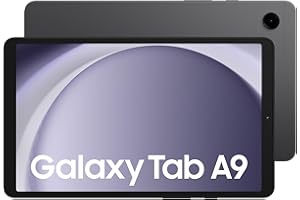 Samsung Galaxy Tab A9 Android Tablet, 64GB Storage, 4GB Ram, Large Display, Rich Sound, Graphite, 3 Year Extended Warranty (UK Version)