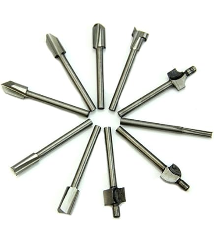 Set 20 Frese Rotative In Metallo Duro - Per Legno, Metallo E Plastica, Gambo 3mm, Ideale Per Dremel - Foto 7