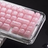 Womier Transparent Keyboard Keycaps, Roses 60, 65, 75, 100 Percent, Custom | Custom Keycaps 60 65 75 100% for Cherry MX, Kail