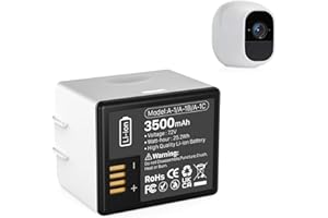 WAEUUKKPO Akku für Arlo Pro, Arlo Pro 2, 3500mAh Ersatz-Akku Wiederaufladbare Lithium-Batterien für Arlo Pro Arlo Pro 2 Kamera VMA4400 VMC4030 VM4230 VMS3230 VM4030 VM4030P (1 Stück)
