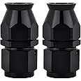通用 2Pcs Aluminium 6AN Straight Push On Fuel Hose Fitting
