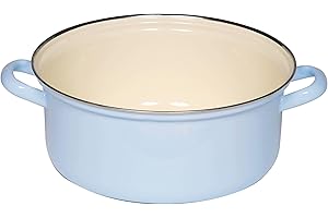 Riess 0282-006 - Casseruola classica con bordo cromato, diametro: 24 cm, colore: Blu