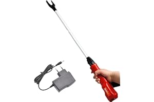 SOLARIS AUTOMOTIVE Palo de Seguridad para Ganado,Animal Electric Prod Hot Shock GanaderíA Granja Cerdo Ganado Seguridad Choque Prodder para Vaca Cerdo Ganado Cabras y Perro Grande,75CM