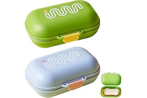 VIMMVID 2 contenitori per sapone da viaggio, con coperchio, sigillati e a prova di perdite, impermeabili, piccoli per viaggi, bagno, campeggio, attività all'aperto