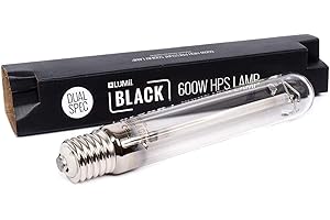 LUMII Black Dual Spectrum 600w HPS Lighting Bulb Grow Tent
