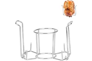onlyfire FPA-5121 Beer Can Chicken Roaster Rack, Stainless Steel Poultry Holder, Chicken Holder for Grills and Ovens