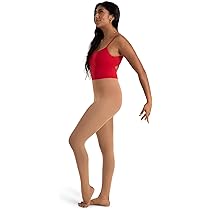 Capezio 3000 Professionele Netpanty met Voet Licht Beige (Suntan