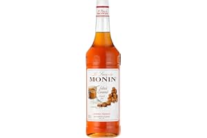 Monin Sirup Salziger Karamell (1 x 1,0l) - Für Kaffeespezialitäten und Desserts - Glutenfrei - Natürliche Aromen - Sorgfältig Karamellisiert - Ohne Künstliche Zusätze