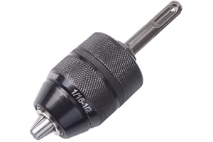 Yakamoz 2-13mm Professional Heavy Duty 1/2-20 UNF Quick Change Keyless Drill Chuck Tool with 1/2 SDS Adaptor