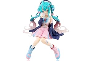 BJPERFMS Hatsune Miku Figura, Miku Figma, 14CM Miku Muñecos, Hatsune Miku Figure, Figuras Anime, Modelo de Personaje, Coleccionable Anime Estatua, Juguete Regalo para Niños, Adultos, Fanático