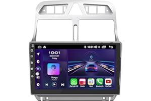 AWESAFE Android 12.0 [2GB+32GB] Radio Coche para Peugeot 307 SW CC 2002-2013 con Carplay Inalámbrico/Android Auto, 9 Pulgadas Pantalla Táctil con WiFi/GPS/FM/RDS/DSP,Apoyo Mandos Volante,Aparcamiento