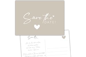 ‎EUMMEL Eummel 50 Zauberhafte Save the date Karten für Hochzeit Geburtstag Taufe Silberhochzeit Einladung Hochzeitsfeier