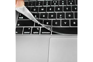Se7enline Compatible avec MacBook Air 13" et MacBook Pro avec écran Retina 13", 15", 17" modèles : A1369, A1466, A1502, A1425, A1398, 2009-2016, housse de clavier transparente en TPU (disposition