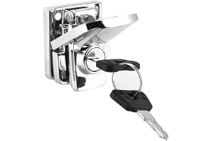 TOMOTATO Cerradura de Maletero de Motocicleta, Cerradura de Hierro, Pestillo de Palanca de Resorte, Abrazadera de Cerrojo, Herramienta de Bloqueo de Armario, for Motocicletas y Viajes