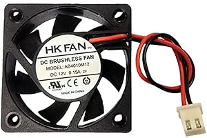 SECURITY-01 40 mm x 40 mm x 10 mm 4010 12 V 0.15 A DC Ventilador de refrigeración sin escobillas con rodamiento de bolas, 2 pines