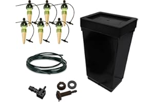 PuraPlants Bewässerungsset für 6 Pflanzen mit 47 L Tank – inkl. original Blumat Tropfer & Zubehör