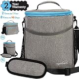 ⭐[Capacidad] - Super gran capacidad de 9L. Esta bolsa isotérmica, puede guardar 18 cajas de Coca Cola, satisfacer todas las necesidades de la vida. Hay dos bolsillos laterales para guardar bebidas y dos bolsillos delanteros para condimentos, utensilios de cocina y otros artículos esenciales.