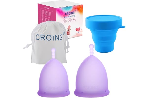 CROING ๐๐ผ๐๐ฝ๐ฒ ๐ ๐ฒ๐ป๐๐๐ฟ๐๐ฒ๐น๐น๐ฒ 2 pcs Coupe Menstruelle (Violet)