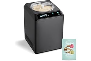 ‎SPRINGLANE KITCHEN SPRINGLANE Eismaschine & Joghurtbereiter Erika 2,5 L mit selbstkühlendem Kompressor 250 W, Eiscrememaschine aus Edelstahl mit Kühl- und Heizfunktion, inkl. Rezeptheft