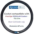 Kitchen Mart Gasket compatible with Prestige Popular Pressure cooker (7.5 Liters)