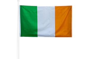 Bandera KliKil Irlandesa 90x150cm - Tejido para exteriores 150x90cm resistente a la intemperie con 2 ojales de metal. Ireland Flag Decoraciones de jardín