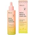 Delhicious Amla Hair Oil & Rosemary Oil for Hair Growth - Rich Roots Hair Loss Treatment for Thinning Hair - Dry Scalp Treatment with Argan Oil - Ayurveda Scalp Oil - Vegan, Sulphate Free - 100ml